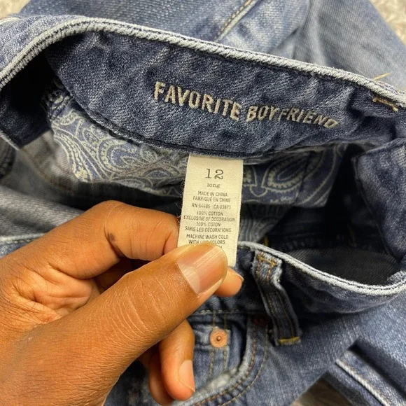 American Eagle Outfitters Blue Boyfriend Jeans - Picture 3 of 11